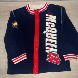 🚗 Disney Pixar Cars Kids Zip Jacket (Size 5)